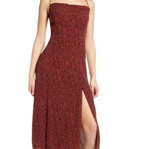 Leith High Slit Sleeveless Midi Dress Medium NEW